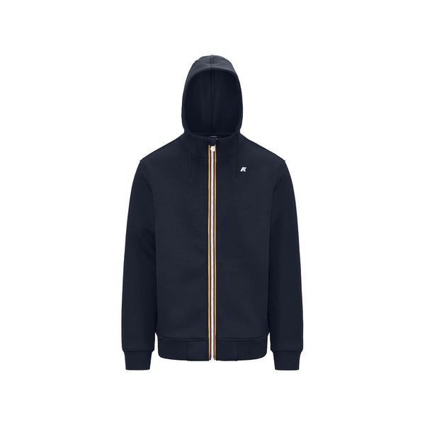 KWAY Felpa con zip Felpa Uomo Rainer Spacer Blu A24 - KWAYK2141DW - K89 - L - Francavilla Moda
